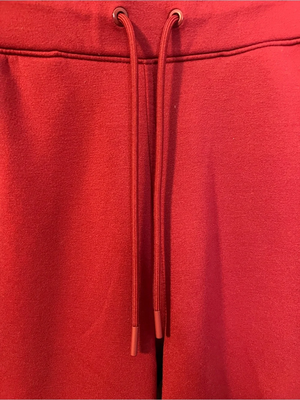 #398 Athleta Altitude Jogger Polartec Power Stretch Fleece Joggers Red Large EUC - Picture 4 of 7